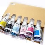 طقم حبر ابسون رقم 673 الاصلي العادي 6 الوان