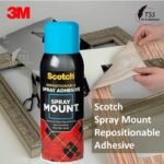 ⁦بخاخ لاصق قابل لإعادة التمركز – Scotch Spray Mount (3M)⁩ - الصورة ⁦3⁩